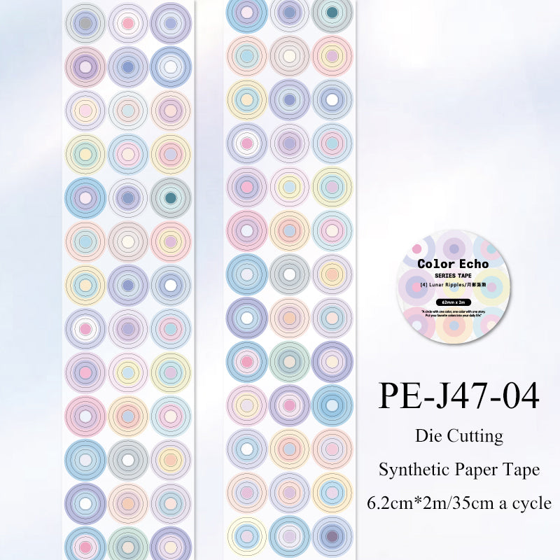 Color Echo Series Die Cutting Synthetic Paper Tape