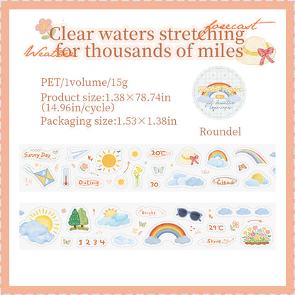 Weather Forecast Series Die Cutting PET Tape