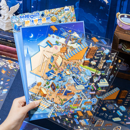 Magic Academy Series 3D Sticker for journaling, scrapbooking and collage