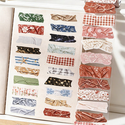 Folded Pages Series Die Cutting PET Tape featuring old designs for journaling, scrapbooking and collage