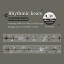 The Music Flow Series Laser Silver PET Tape