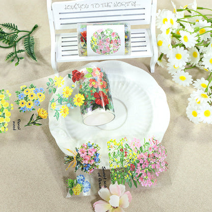 Spring Blossoms PET Tape featuring spring designs for journaling, scrapbooking and collage