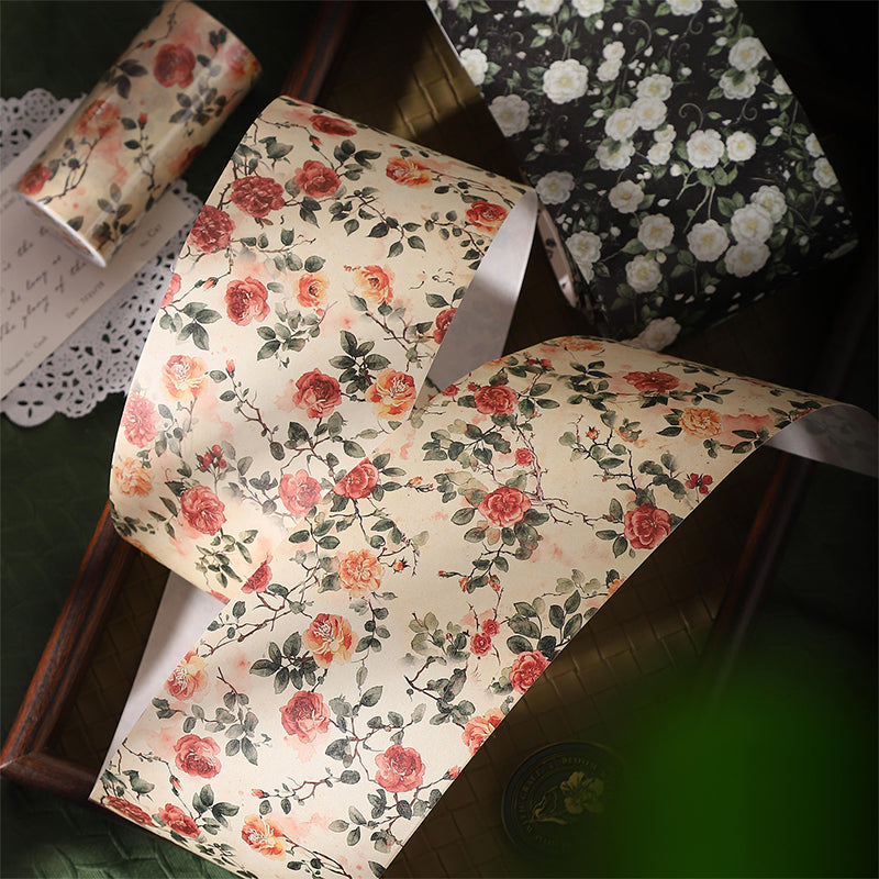 Blooming Camellia Flower Series Washi Tape