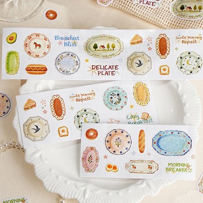 Porcelain Object Series Die Cutting Writing Paper Tape for journaling, scrapbooking and collage