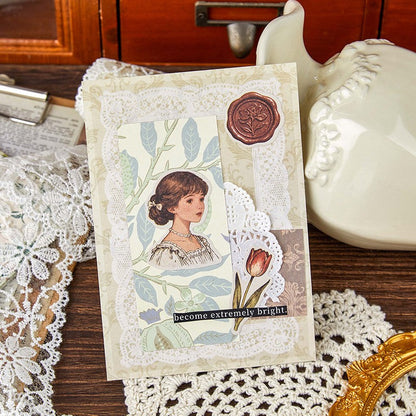 Pick Sweet Rose Material Paper