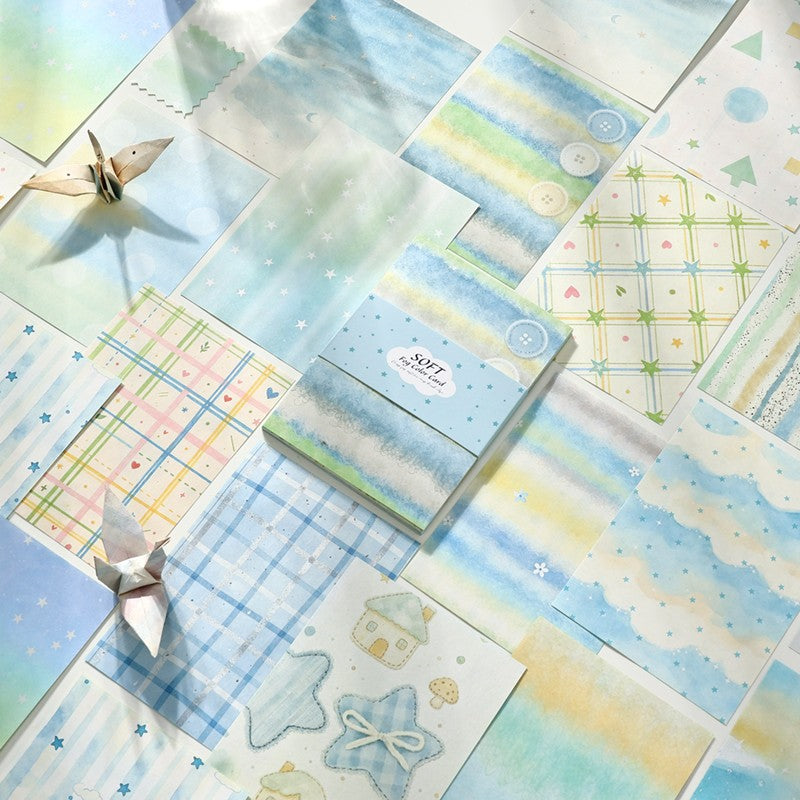 Soft Fog Color Card Writing Paper