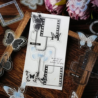 Floral Cutout Sticker Set – 50 Pieces