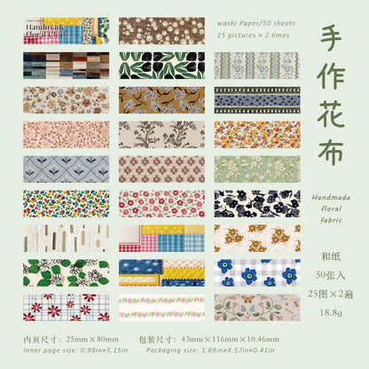 BasicHandcraft Series Washi Paper Long Strip Sticker Book