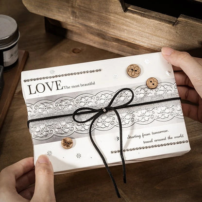 Silver Light Flower Island Foil PET Tape