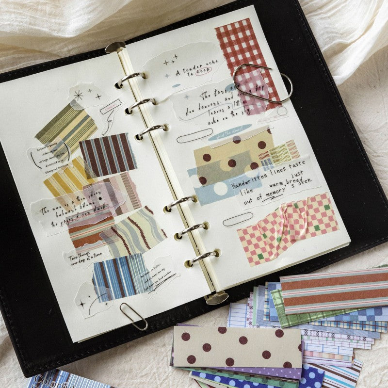 BasicHandcraft Series Washi Paper Long Strip Sticker Book