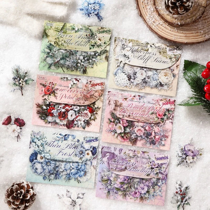 Winter Rose Flutter Sticker Pack