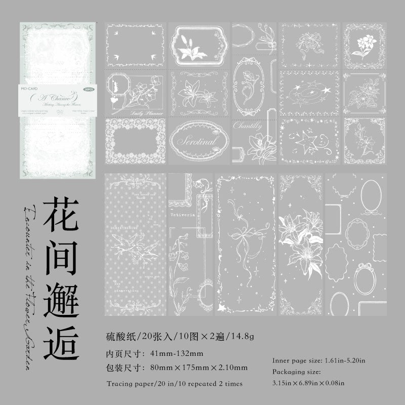 The Plain White Paper Corner Material Paper