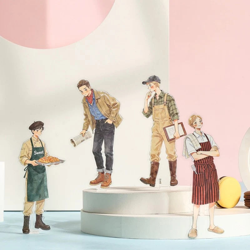 Flower Boy Character Sticker Book
