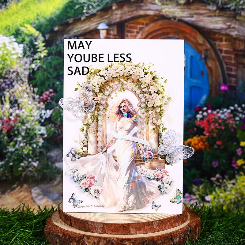Floral Gate PET Window Sticker Pack