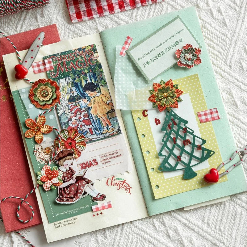 Christmas Floral Sticker Book