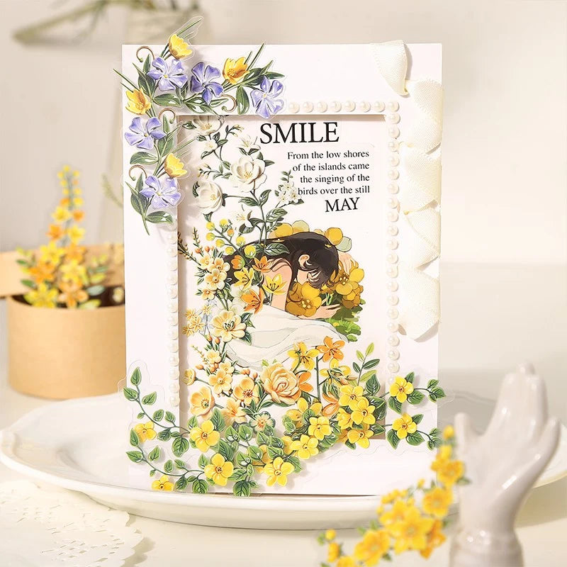 Porcelain Blossom Branch Sticker Pack