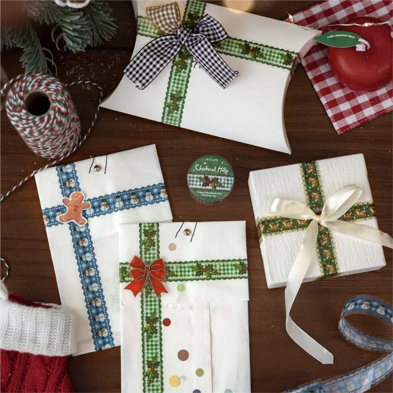 Christmas Floral Garland PET Tape
