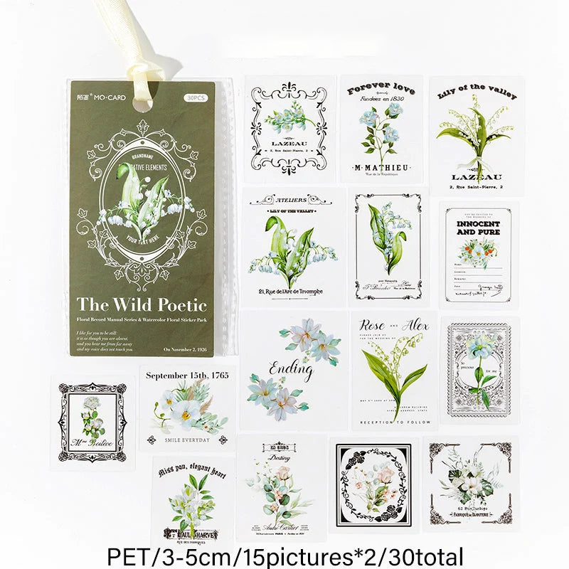 Floral notes Sticker
