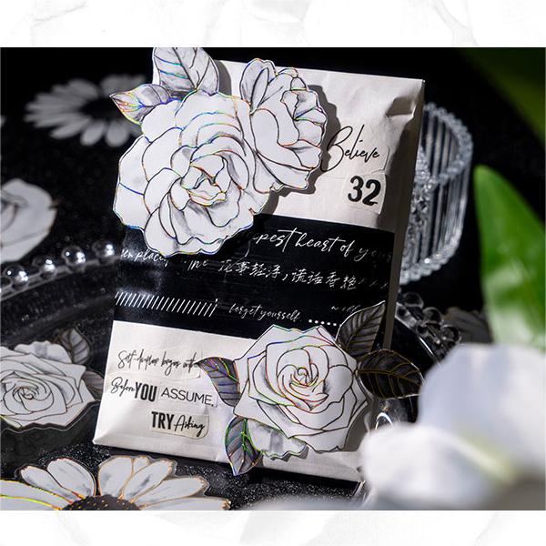 Gilded Floral PET Sticker Tape