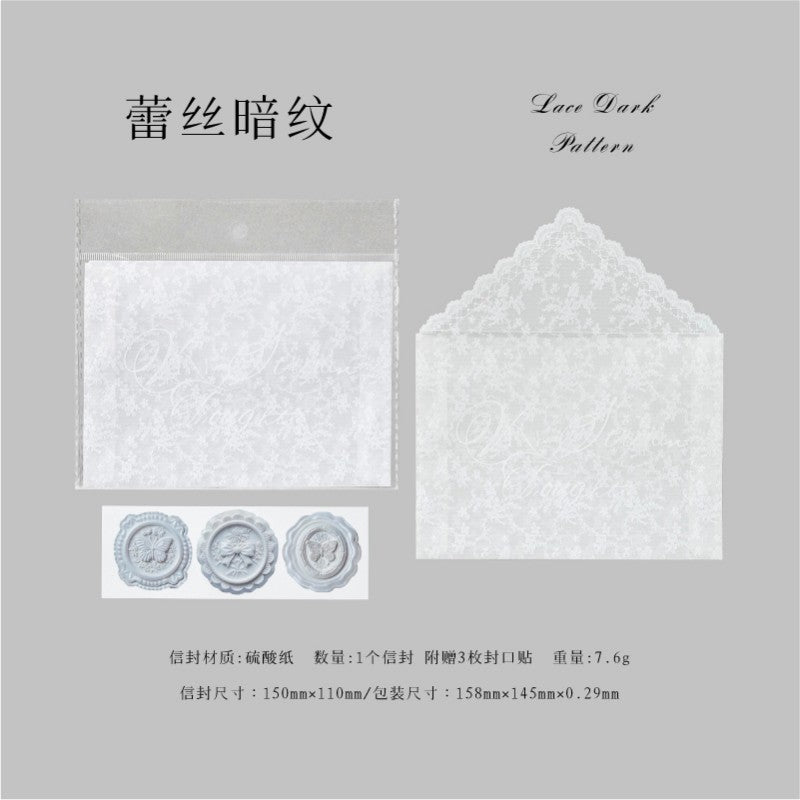 Lace Letter Envelope Set