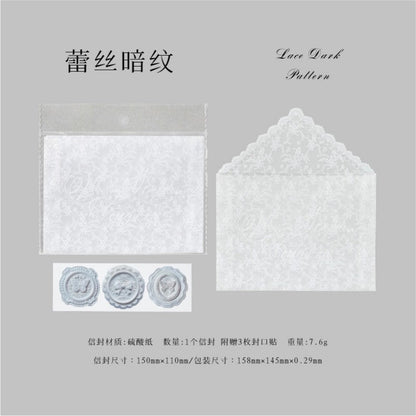 Lace Letter Envelope Set