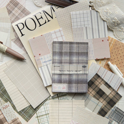 Plaid Market Material Paper