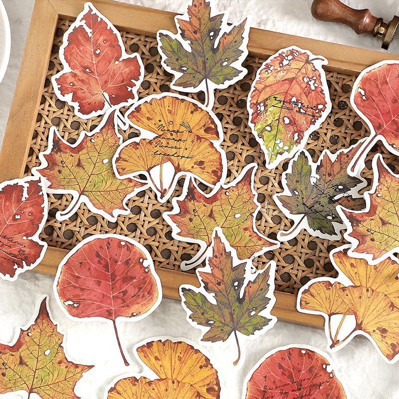 Leaf completed poem Sticker
