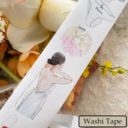 Whole Roll 5cm*10m Secret Die Cutting Washi/PET/Fog PET Tape