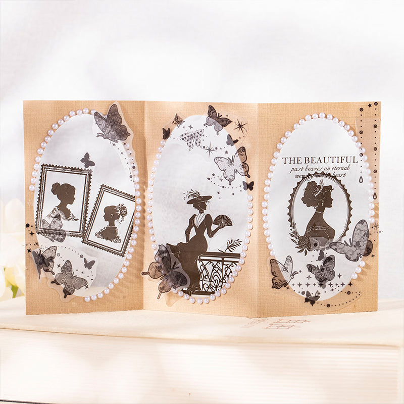 Starlink Dances Series Sticker featuring star designs for journaling, scrapbooking and collage