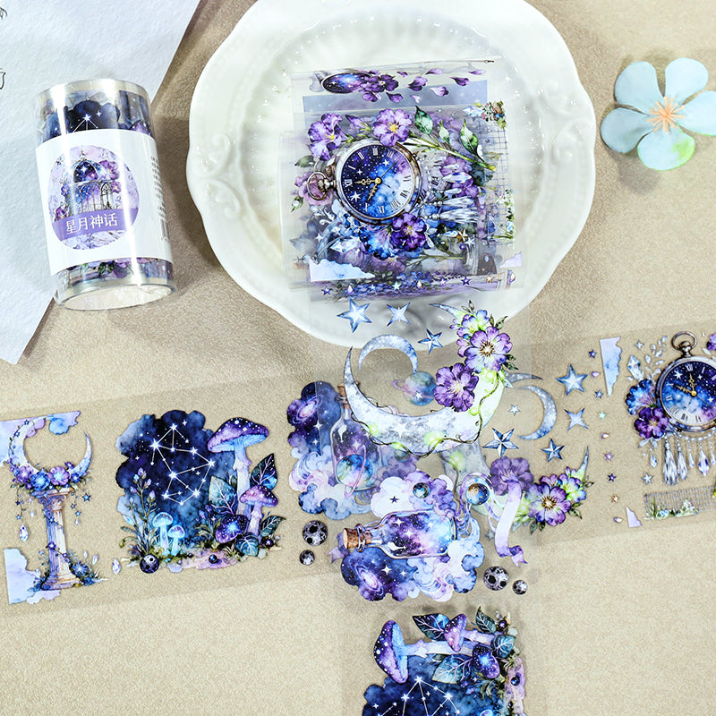 Star Moon Myth PET Tape featuring star, and moon designs for journaling, scrapbooking and collage