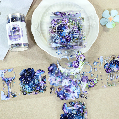 Star Moon Myth PET Tape featuring star, and moon designs for journaling, scrapbooking and collage