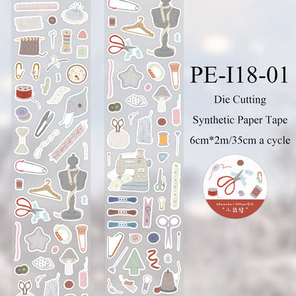 Collection of Stars Series Die Cutting Synthetic Paper Tape
