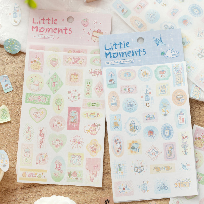 Brief Moment Series Sticker for journaling, scrapbooking and collage