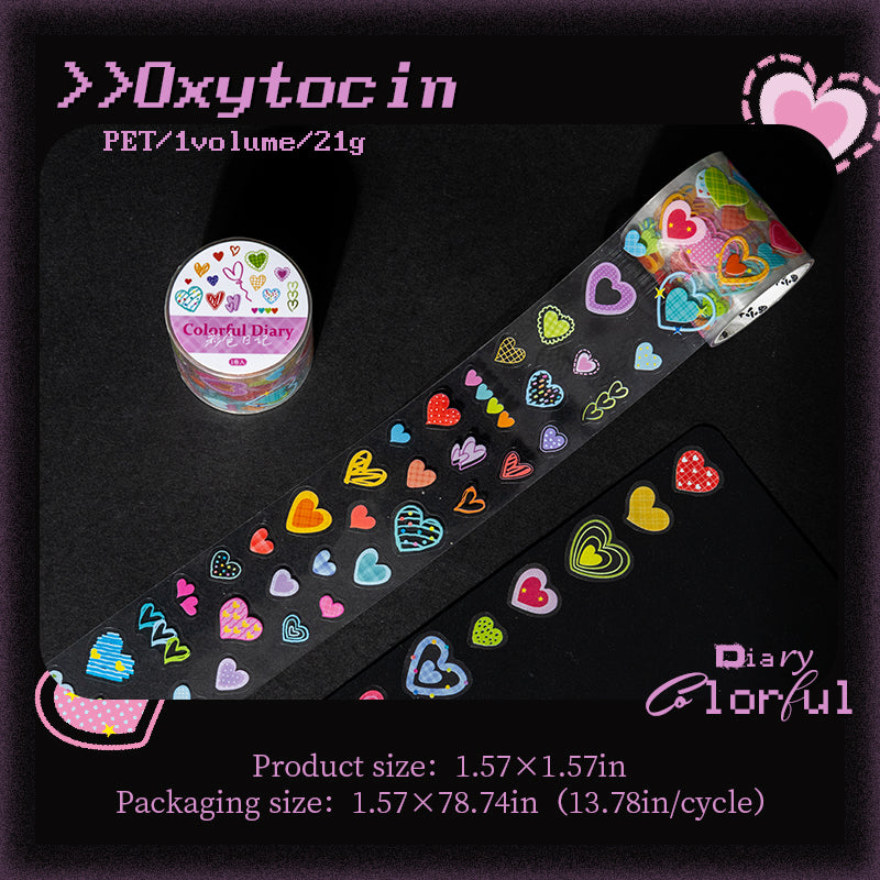 Color Diary Series Die Cutting PET Tape