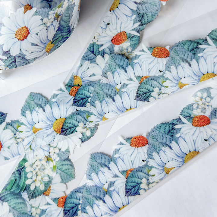 The Time of Daisy Charm PET Tape for journaling, scrapbooking and collage