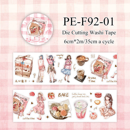 Coffee Daily Series Die Cutting Washi Tape