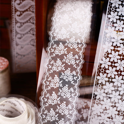 Lace Dreamland Series PET Tape featuring dream, and lace designs for journaling, scrapbooking and collage