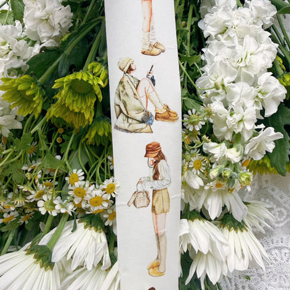 Whole Roll 5cm*5m Comfortable State Die Cutting Washi/PET/Fog PET Tape for journaling, scrapbooking and collage