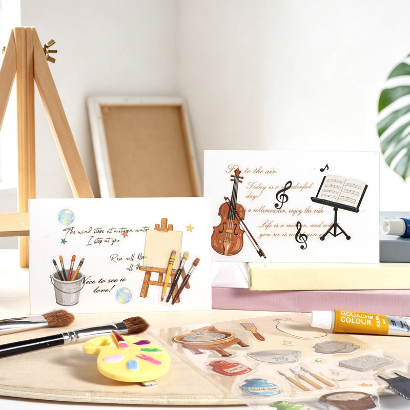 Beautifully Decorated Room Series Sticker Book featuring book designs for journaling, scrapbooking and collage