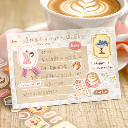 Healing Checklist Series Die Cutting Self-adhesive Tape featuring check designs for journaling, scrapbooking and collage
