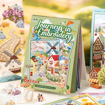 Local Attractions 3D Sticker Book featuring book designs for journaling, scrapbooking and collage