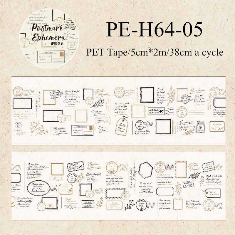 Ink Stains Letter Series PET Tape