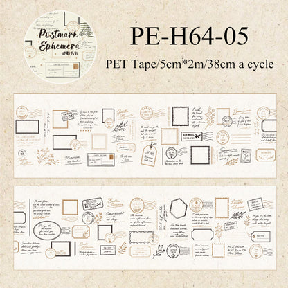 Ink Stains Letter Series PET Tape