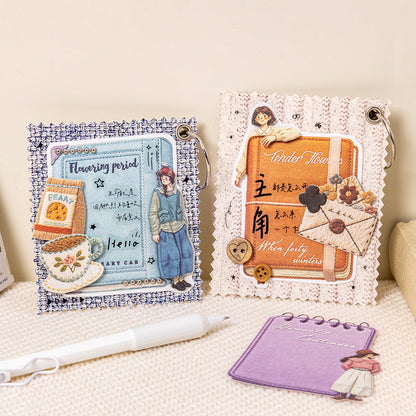 Dream Weaving Between Books Series Sticker featuring dream, and book designs for journaling, scrapbooking and collage