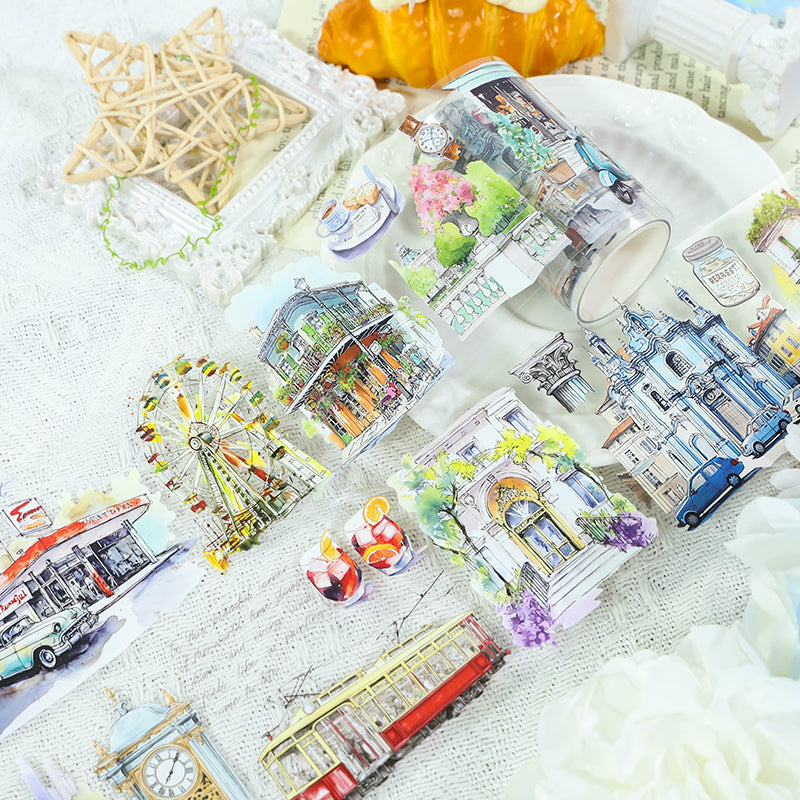 Travel notes PET Tape for journaling, scrapbooking and collage