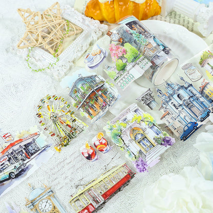 Travel notes PET Tape for journaling, scrapbooking and collage