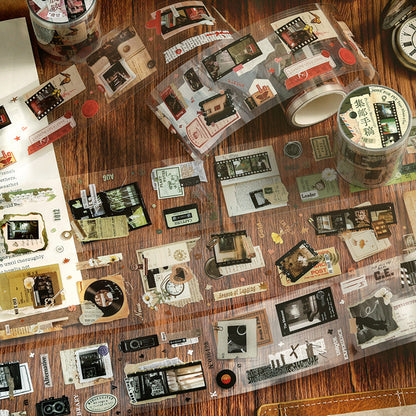 Film photography series Die Cutting PET Tape for journaling, scrapbooking and collage