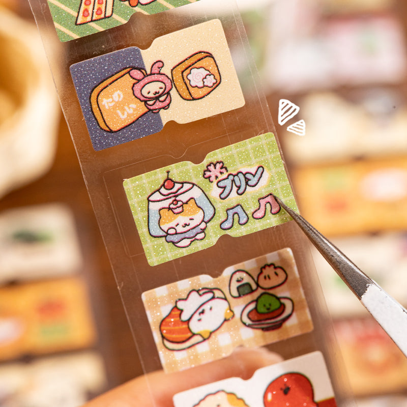 Mega Cute Series Die Cutting Flash Coated Paper Tape for journaling, scrapbooking and collage