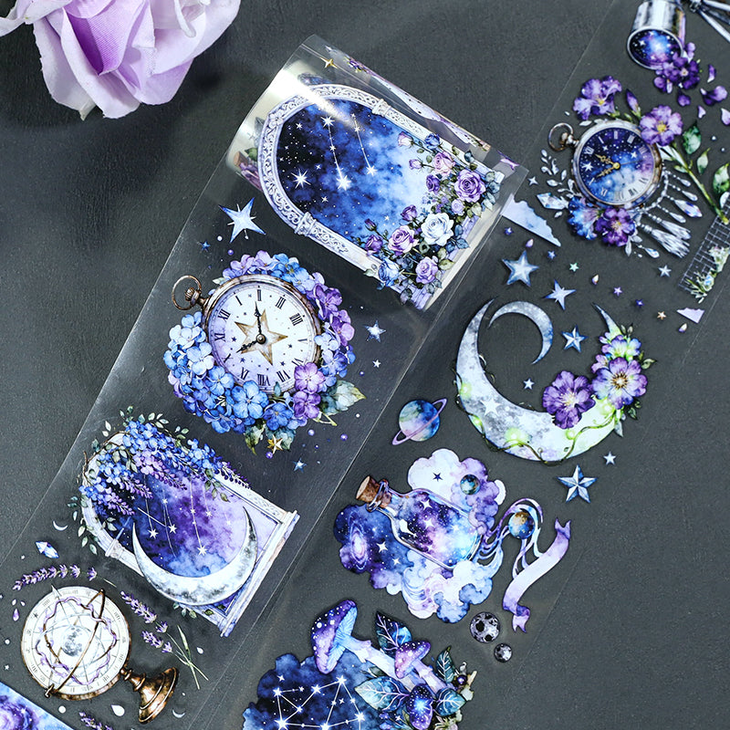Star Moon Myth PET Tape featuring star, and moon designs for journaling, scrapbooking and collage