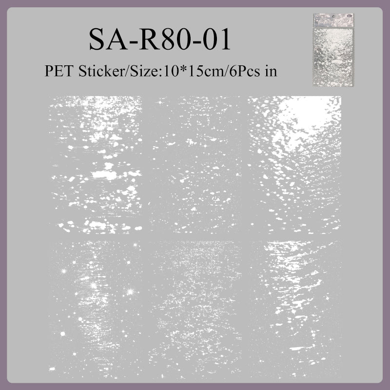 Water Moon Flower Mirror Series Sticker